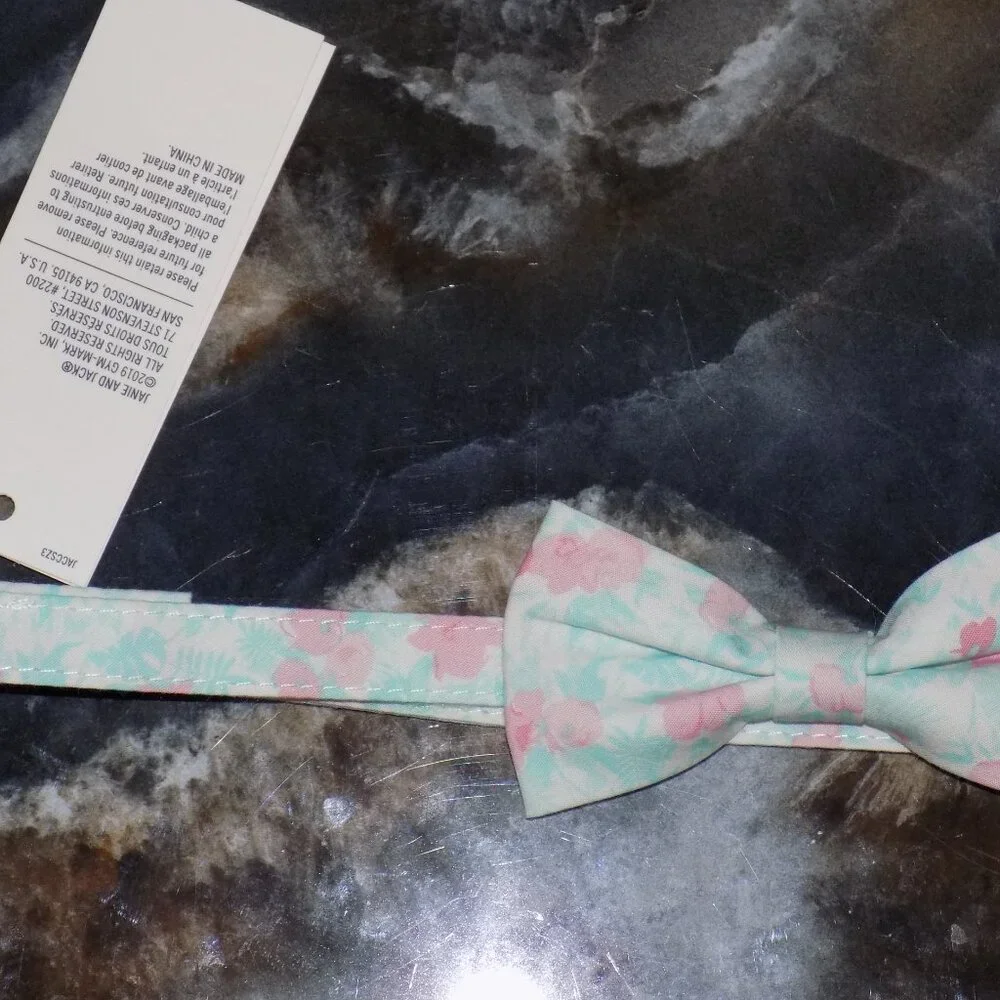 Janie and Jack Spring Floral Bow Tie Size 2 to 5 Boy's NEW